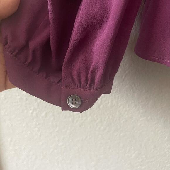 LAFAYETTE 148 NEW YORK COWL NECK SILK BLOUSE TOP - Picture 6 of 6